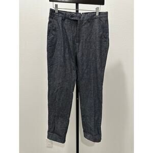 Massimo Dutti Womens Blue Dress Crop/Ankle Pant Size 30